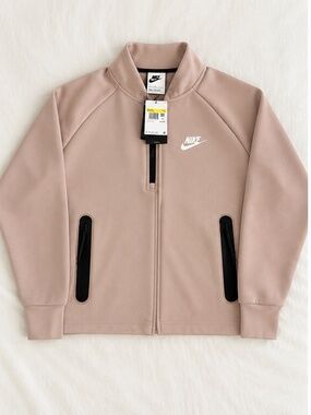 Nike Tech Fleece Oversized Quarter Zip Pink Oxford Size S NWT